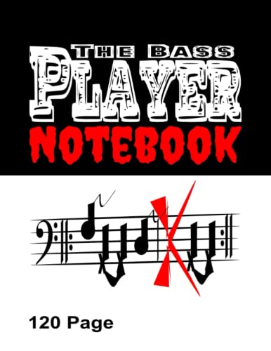 Photo de The Bass Player Notebook 120 Page: Write Draw Colour Sketch in the White Blank Lined Pages of this Multipurpose Journal