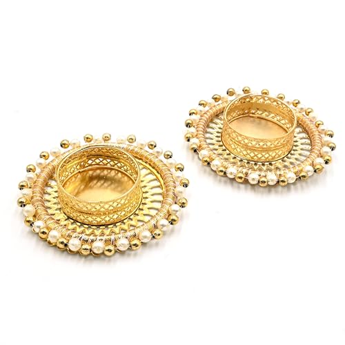 16 Pcs Assorted Decorative Tea Light Candle Holders with Gold
