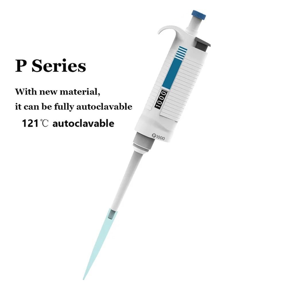 Cristalería de Laboratorio Pipeta de laboratorio Micropipeta Pipeta de laboratorio de un solo canal Micropipeta de volumen ajustable(P 10-100ul)