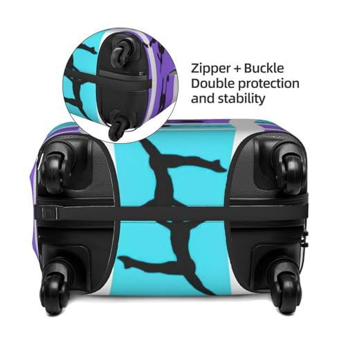 Gymnastics Game Print Luggage Suitcase Cover Protector Luggage Washable Covers With Concealed Zipper4