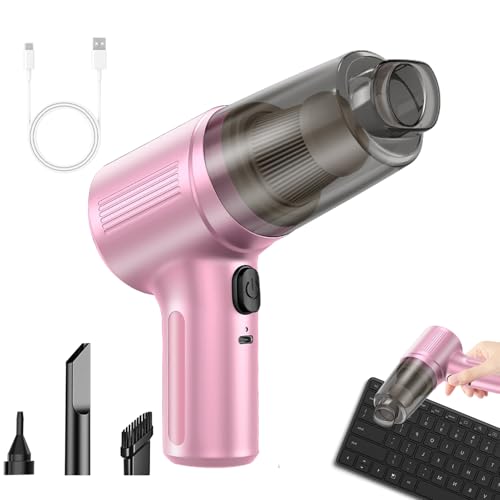 Générique Aspirateur pour Voiture - Aspirateur À Main sans Fil Puissant À Main sans Fil, Intérieur De, Nettoyeurs À Puissants | Véhicule Compact pour Le Nettoyage De Voiture À Domicile, Débris De