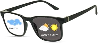 proSPORT Photochromic Sunglass Readers Men Women Indoor Outdoor Full Magnified Reading Glasses NOT BIFOCAL UV Protection