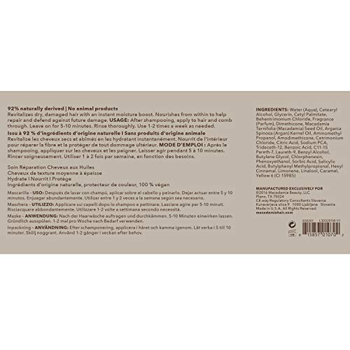 Macadamia Professional Nourishing Repair Masque - Replenishes Moisture, Strengthens And Improves Elasticity - Color-Safe, Cruelty-Free And 100% Vegan - 16.9 Fl. Oz. #TOP7