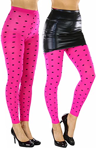 Image of ToBeInStyle Women's Opaque Ankle Long Nylon Footless Fun Tights Pantyhose