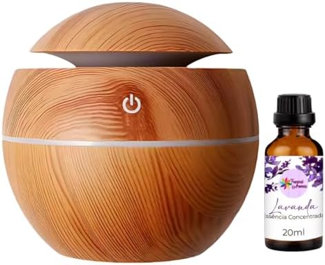 Kit Umidificador Difusor + 1 Óleo Essencial Aromatizador Difusor ...