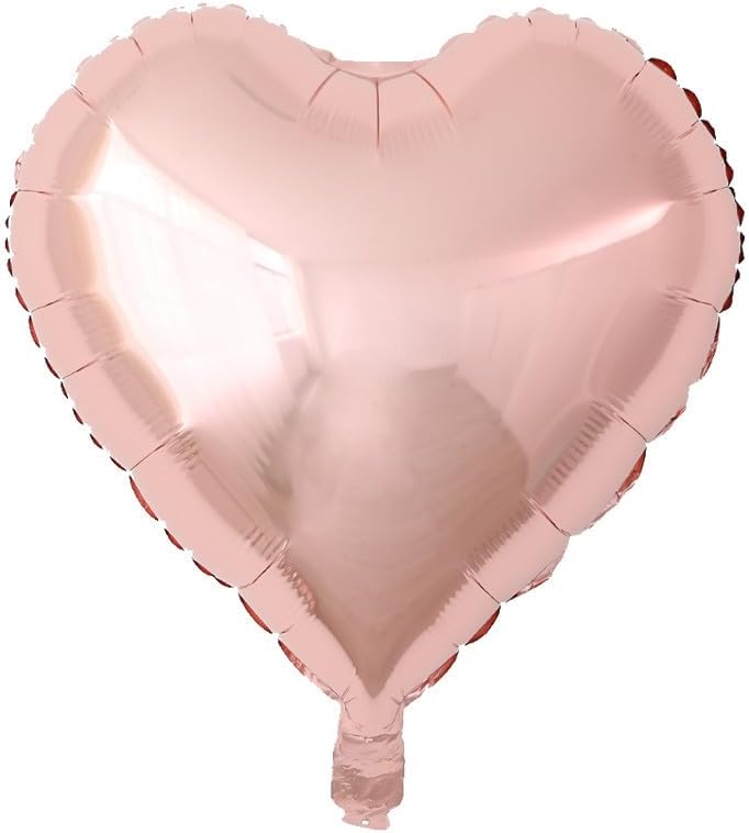 Birthday Decorations Happy Birthday Banner 40inch Rose Gold Number 25 Balloons Rose Gold Confetti Balloons 1" in Diameter Heart Confetti for 25th Birthday Party Supplies Photo Props (Rose Gold 25) - Image 3