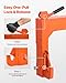 VEVOR 3-Point Quick Hitch with 2 in Receiver, 3000 Lbs Lift Capacity, 3-Pt Hitch with 5 Level Adjustable Bolt, Adaptation to Category 1 & 2 Tractor, Heavy Duty 3 Point Attachments, Orange