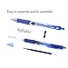 feela 30 Pack Retractable Blue Ink Gel Pens Set Medium Point 15 Piece Fine Point Gel Pen with 15 Refills for Smooth Writing