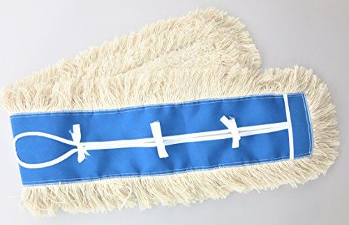 Image of 48 inch Industrial Strength Washable Cotton Dust Mop Refill Replacement Head for Home & Commercial Use for 48 Inch Frame Cleans Hardwood Laminate Concrete or Other Floor Systems