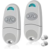Télécommande pour Portail, 2 Packs télécommande Portail 433,92 MHz, télécommande C@ME 2 canaux Compatible avec EE EV, NA, 432M(Comprend 2 Piles supplémentaires)