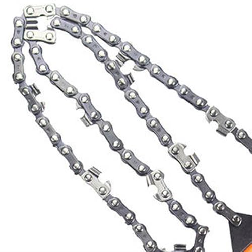 Image of Pocket Chain Saw 24 Inch with Sharp Teeth Blades Heavy Duty Steel Rope Saw, Compact Tree Hand Saw Tools for Outdoor Camping Hunting Tree Trimming