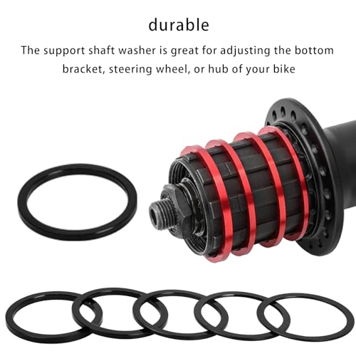 Fangehong 10 Pcs Bicycle Bottom Bracket Spacer, Bike Headset Spacer, Flywheel Hub Washer - Image 3