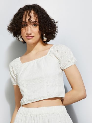Image of Max Women's Cotton Regular Fit Cropped Top