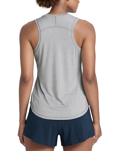Image of CRZ YOGA Lightweight Racerback Tank Top | Workout, Moisture Wicking, Classic Fit, Hip Length, Reflective Spots, Sleeveless Shirts for Women