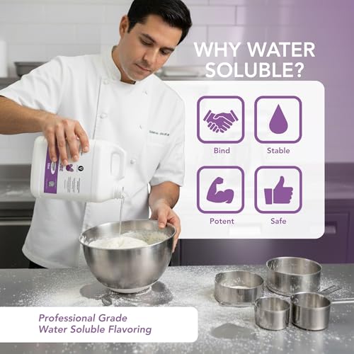 Image of Dolce Flav Clear Ube Flavoring 32 oz - Bulk Purple Yam Extract for Ice Cream Shops, Beverage Manufacturing & Foodservice