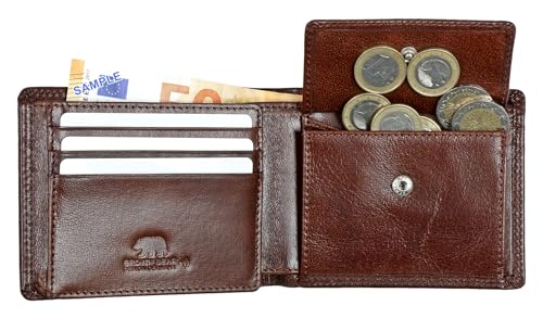Image of BROWN BEAR Classic Heritage Genuine Leather Wallet for Man | Purse for Men Wallet (Brown)