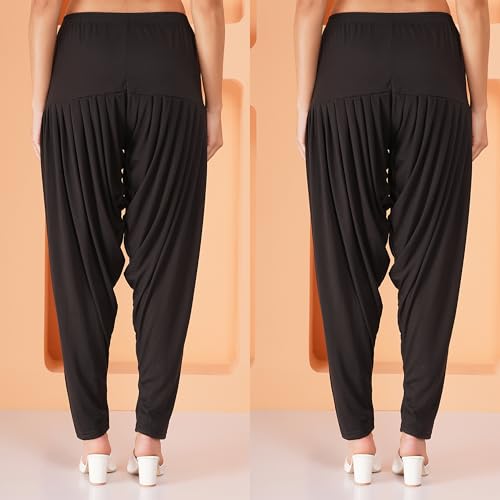 Image of Buy That Trendz Women's Viscose Dhoti Patiyala Salwar Harem Bottoms Pants