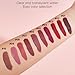 SEACICO 10 pcs Set Matte Finish Liquid Lip Gloss, Highly Pigment Lip Stain, Waterproof & Long Lasting Mini Lip Tint, Non-Stick Cup & Lightweight Gift Set Lip Gloss for Women & Girls Lip Beauty Makeup