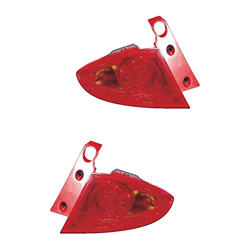 Juego de luces traseras izquierda y derecha, rojo P21W sin bombilla para modelo Leon 1P1