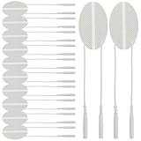 Gogogmee 10 Stück Teiliges Selbstklebende Massagepads aus Langlebigem Silikon Flexible Wiederverwendbare Elektrodenpads mit Verbesserter Klebeleistung Kompatibel mit den Meisten Geräten