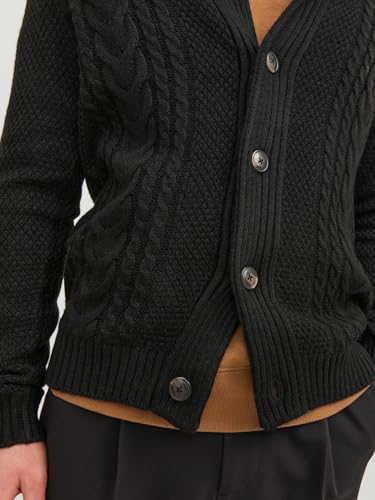 Image of JACK & JONES Men Acrylic Blend Collared Neck Casual Sweater