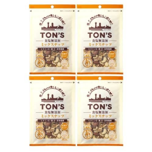 【1種4セット】ミックスナッツ(160g) 東洋ナッツ食品 食塩無添加 素焼き 4種ミックス 低糖質 高タンパク おつまみ 非常食 登山 朝食 ピクニック