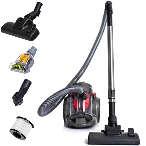 LEHMANN Aspirapolvere Ciclonico Potente, max. 4000W, Aspirapolvere a Traino senza