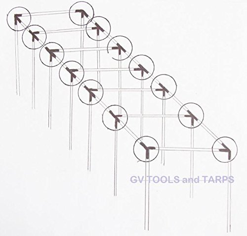 Golden Valley Tools & Tarps 60’ Baseball Softball Straight Leg Batting Pitching Cage - 1 5/8