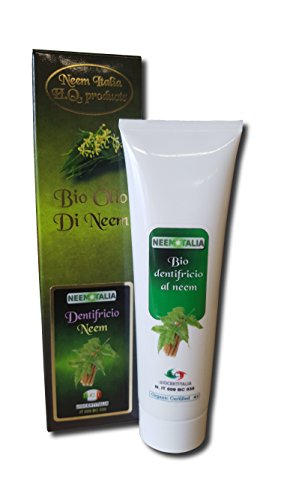 Dentifricio all olio Neem puro biologico al gusto