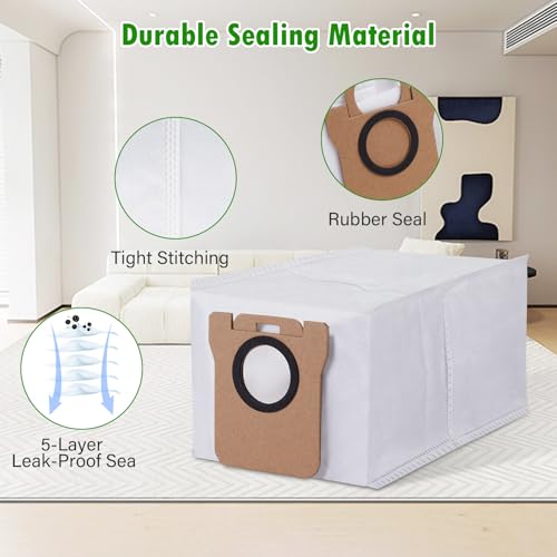 Kit de acessórios de 24 peças para Dreametech L10s Ultra/L10 Ultra Robot Vacuum Peças de Reposição I