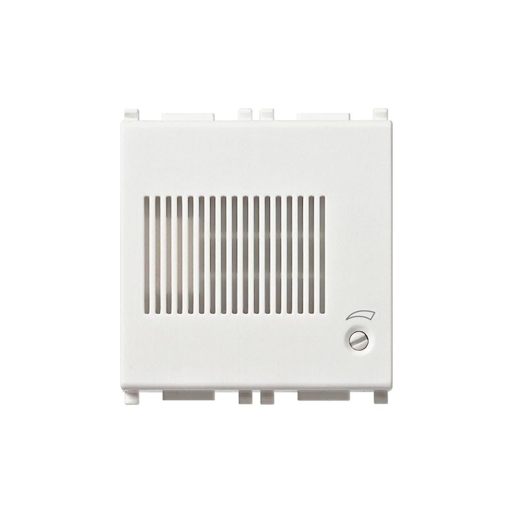 Sonnerie électrique boîtier blanc épuré 12V et 3 séquences acoustiques 14380