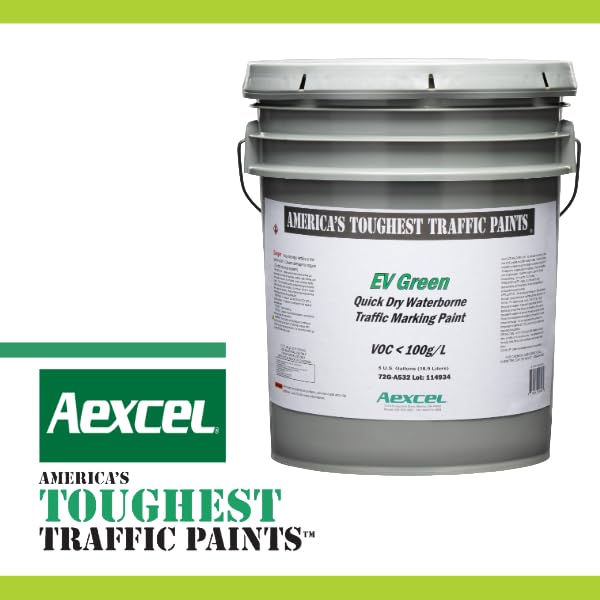 Quick-Dry 20-minute Dry Traffic & Zone Marking Paint, Water-based Acrylic Latex, Yellow, 1-Gallon by Aexcel - Used condition - Image 7