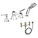 Hansgrohe KT31314-06646CR Metris C 2-Handle Tub Filler with Handshower and Rough-In