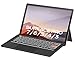 Doohoeek Bluetooth Tastatur für Surface Pro 7+/7/6/5/4/3, Kabellose Beleuchtete Tastatur, Ultraslim Keyboard Type Cover für Microsoft Surface Pro, QWERTZ Mit Trackpad, Schwarz