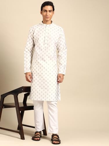 Men's Cotton Kurta Pajama Set Indian Party Traditional Ethnic Tunic Dress Wedding4