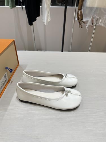 Tabi Split Toe Shoes for Women Genuine Leather Ballet Flats Green Soft Comfortable Ultra Cushioned Minimalist for Everyday Wear2