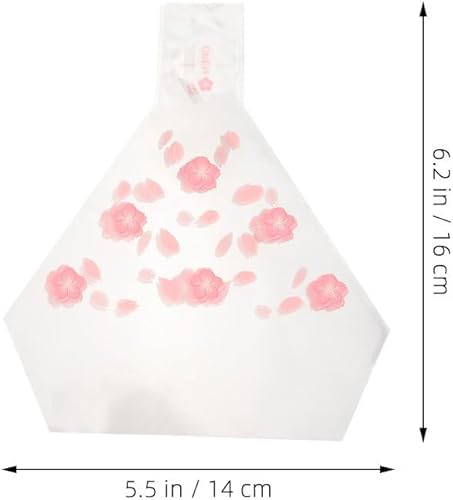 Miniatura 3 de 100 Uds. Triángulo Bola de Arroz Embalaje Molde de Bola de Arroz Envolturas de Bolas de Arroz Bolsas Onigiri Bolsas Fácil de Rasgar Decorar