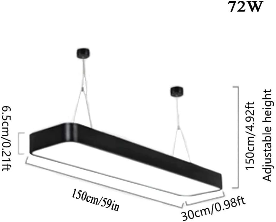Rectangle Led Lights, Simple Modern Pool Table Hangilights for Billiard Room Diniroom Office Gym,Hangilight