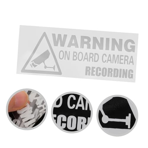 STAHAD Adesivos Sinais De Câmera Para Aviso De Propriedade Sinal De Vídeo Sinal De Aviso Para Segura