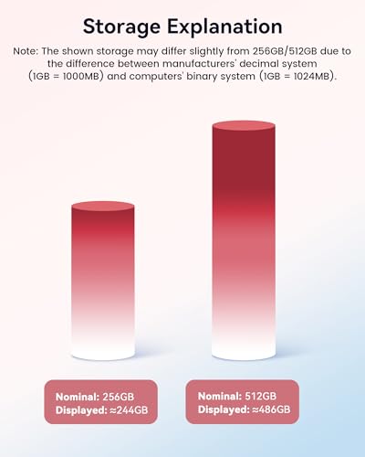 MFi Certified 256GB Flash Drive for iPhone Thumb Drive, USB Memory Stick iPhone Flash Drive Photo Stick for Photos Videos, High Speed External Storage Jump Drive for iPhone/iPad/Android/PC(Rose Pink)