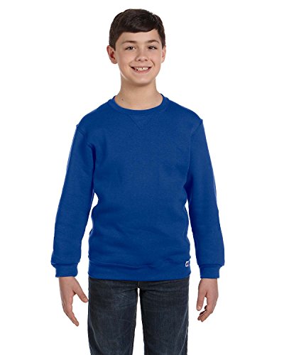 Russell Athletic Boys Dri-Power Fleece Hoodies and Sweatshirts Athletic Sweatshirts, Sweatshirt - Royal, Small US