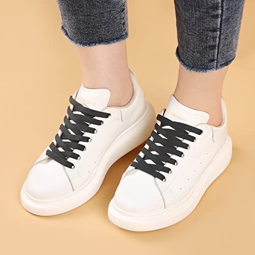 Image of ZHENTOR 3 Pair Flat Shoe Laces for Sneakers, Shoelaces for Sneakers Athletic Running Shoes Boot Strings