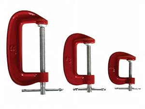 Toolland 142732 C-Schraubzwingen-Set 3er-Pack