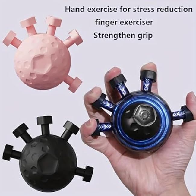 Finger Grip Strengthener | Finger Strength Trainer | Sphere Hand Grip Strength Trainer | Hand Exercisers Strength Training Equipment | Forearm Exerciser Grip Strengthener for Elderly, Adult and Kid