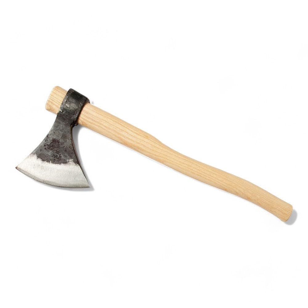 Scure tipo Trento con lama in acciaio di alta qualità affilata a mano e manico in legno made in Italy per taglio preciso - 500 gr - manico 45 cm