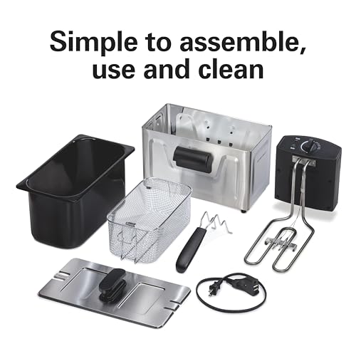 Hamilton Beach 3 Liter Family Style Electric Deep Fryer With Basket - image 7