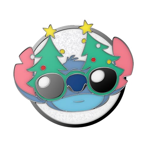 Image of PopSockets Adhesive Phone Grip, Holder, Phone Stand, Disney Lilo & Stitch - Holiday Stitch
