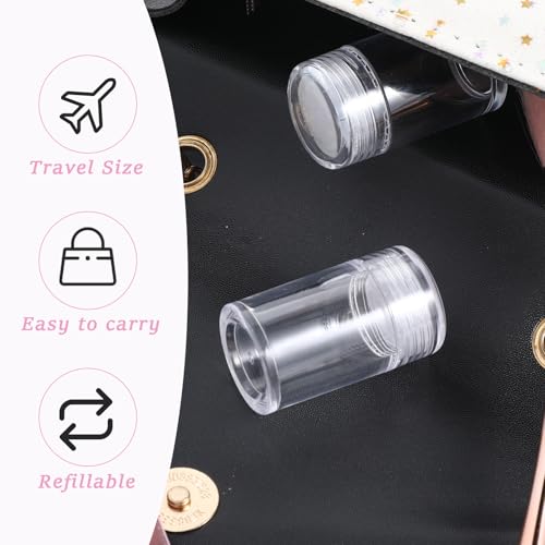 6 Pcs Clear Plastic Loose Powder Bottle Glitter Powder Bottle Baby Powder Container with 12 Holes Sifter and Lids Loose Powder Containers 10 ml Travel Powder Container3
