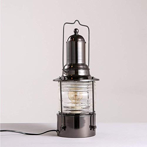 Lampe de bureau stable fer et verre E27 éclairage bureau chic - 4