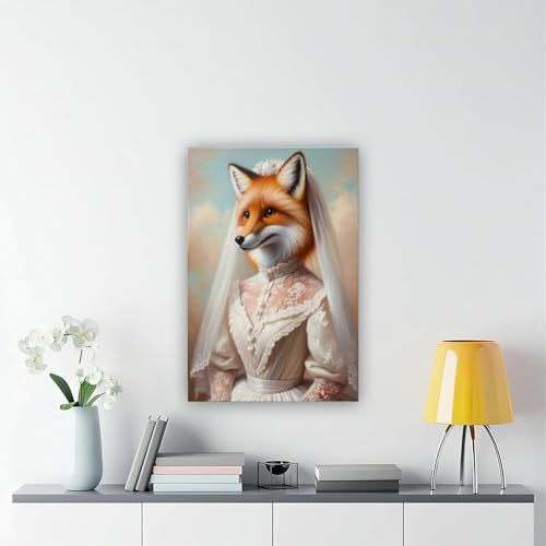Impression sur toile renard abstrait, décoration murale haut de gamme pour chambre - 6